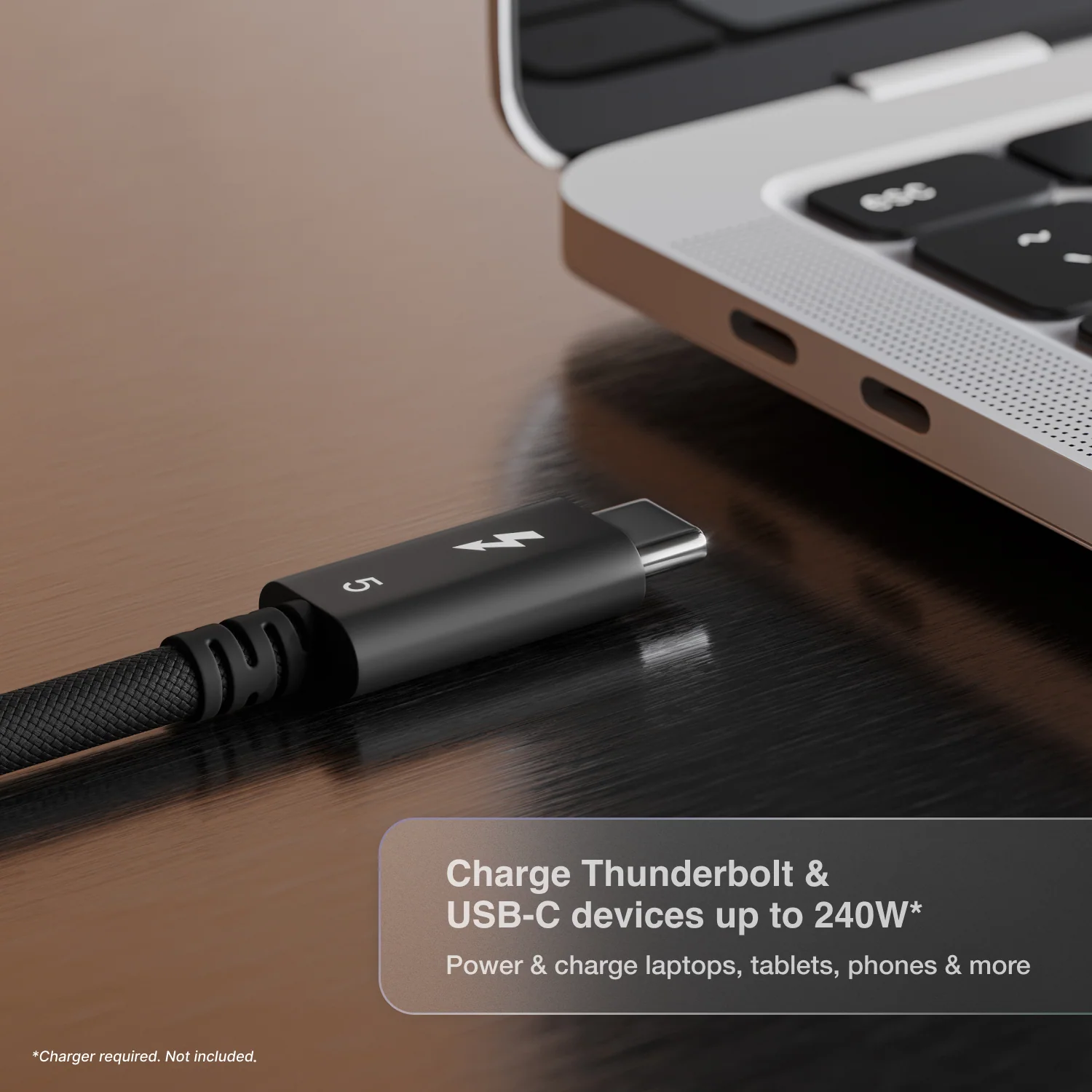 Thunderbolt 5 (USB‑C) Pro Cable (0.5m / 1.64 ft Braided) - Image 7